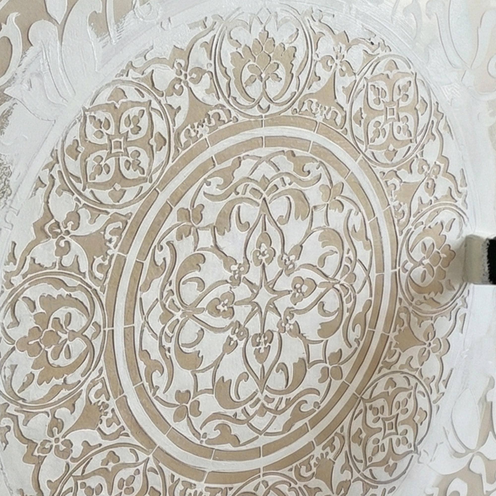 Large Round and Eastern Wall Stencils: Pattern Set for Stencil Painting ...
