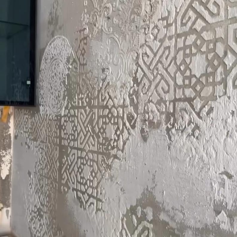Large Moroccan and Eastern Pattern Wall Stencils: Damask, Mandala, and ...
