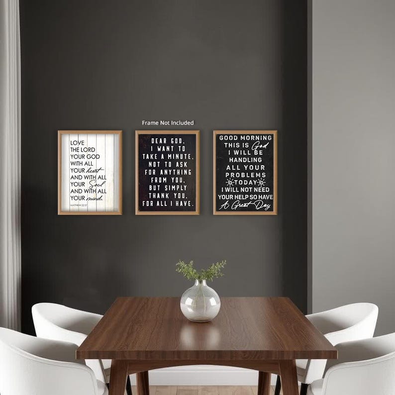 Posterizer 1 Pcs Blessed is She Positive Quotes Bible Verse Floral and