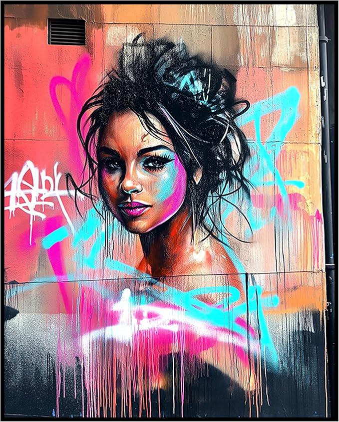 トップス WACK MARIA Abstract Graffiti - Art Print Amazon.com: IDEA4WALL Removable Wall Sticker/Wall Mural