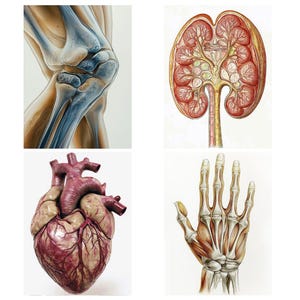 40 Anatomie Poster-Set - Lehrreiche und detaillierte Drucke des menschlichen Körpers, digitaler Download für Wissenschaftsliebhaber, Studenten und Medizinbegeisterte