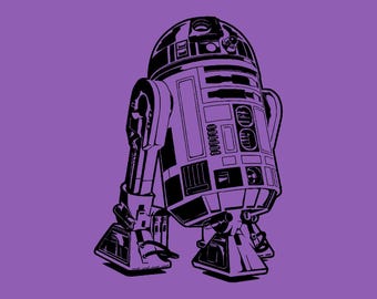 R2 D2 Starwars svg, Star Wars svg, Vector R2 D2, Silueta R2 D2, Vector R2 D2