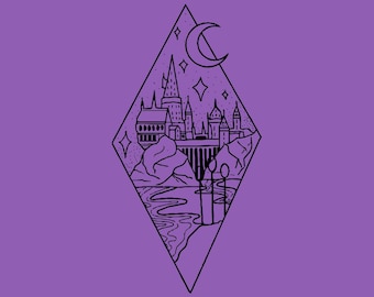 Escuela de magos Svg Png Eps Dxf, siempre svg, archivos SVG de la escuela de magos