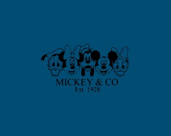 Mickey y sus amigos Svg Png Descarga instantánea Diseño imprimible Svg para Cricut Archivo de corte Archivo de corte de vinilo
