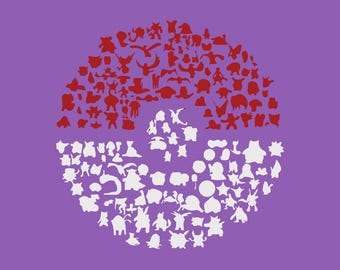 Pokemon Poke ball Svg - Pokemon 1st Gen. Fest Svg - Poke ball Svg - Svg Png Descarga instantánea de archivos - Cricut Silhouette Descarga digital