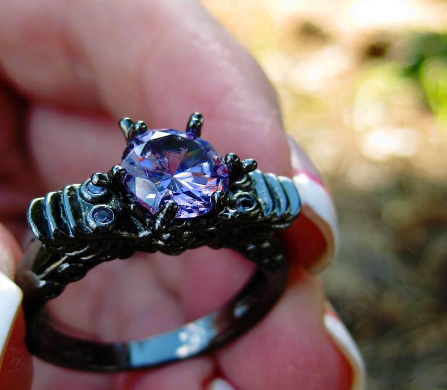 Bague Hantère Or Jaune Avec Rubis - Taille 58, Occasion Très Bon état