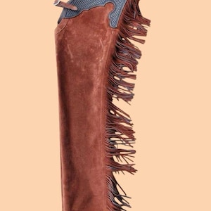 Ladies Western Leather Chap, Geniune Suede Leather, Native Vintage Style Women Riding Leather Chap, Women Leather Pant, Rodeo Leather Chap