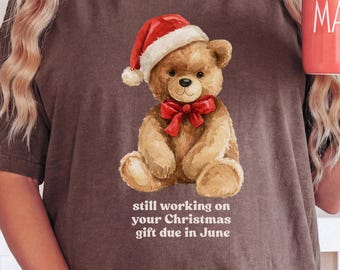 Comfort Colors®  Teddy Bear Maternity Premium Short and Longsleeve Tshirt