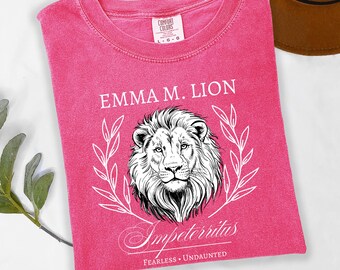 Emma M Lion Licensed Comfort Colors T-Shirt – Beth Brower Books Graphic Tee