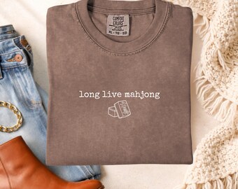 Comfort Colors®  Mahjong Shortsleeve Longsleeve Tshirt - Mah jongg gift