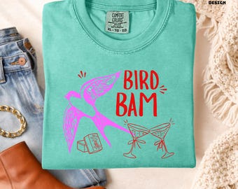 Comfort Colors®  Mahjong Bird Bam Shortsleeve Longsleeve Tshirt - Mah jongg gift