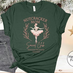 Nutcracker Mom Social Club T-Shirt: Coquette Christmas Tee