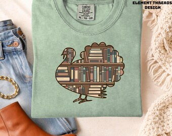 Comfort Colors® Thanksgiving Book short sleeve longsleeve youth tshirt