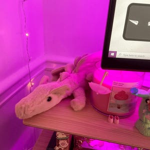 Giant Soft Plush Toy Little Dragon Plush Toys Pink Dinosaur Stuffed