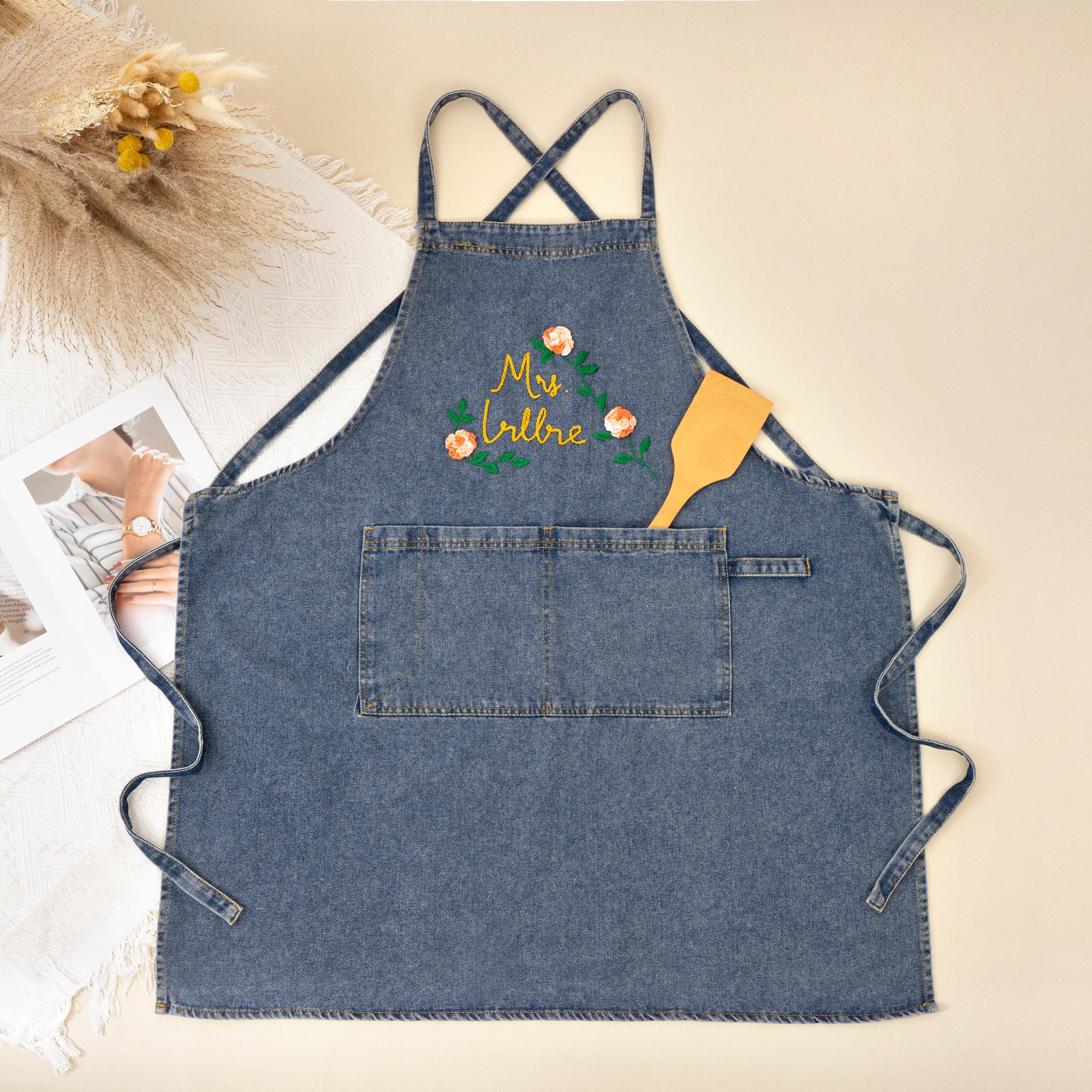 Vintage Denim Apron - Etsy