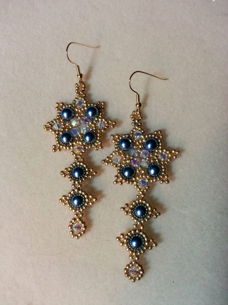 Tutorial for the Star of Bethlehem Earrings image 4