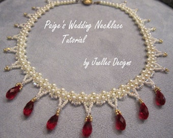 Paige's Wedding Necklace and Earrings Tutorial