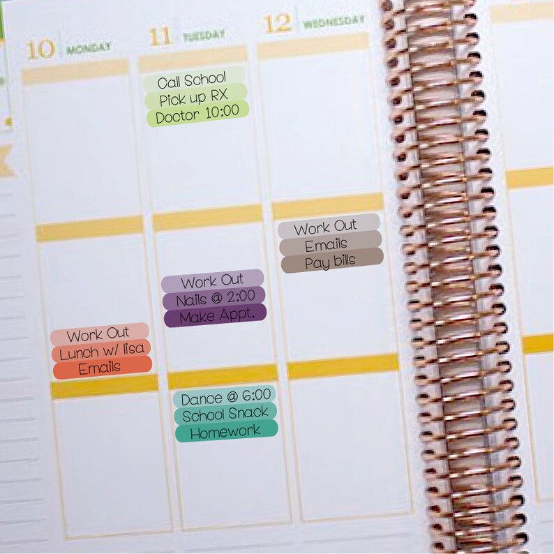 Oval List Top Three Planner Stickers Printable Instant Etsy