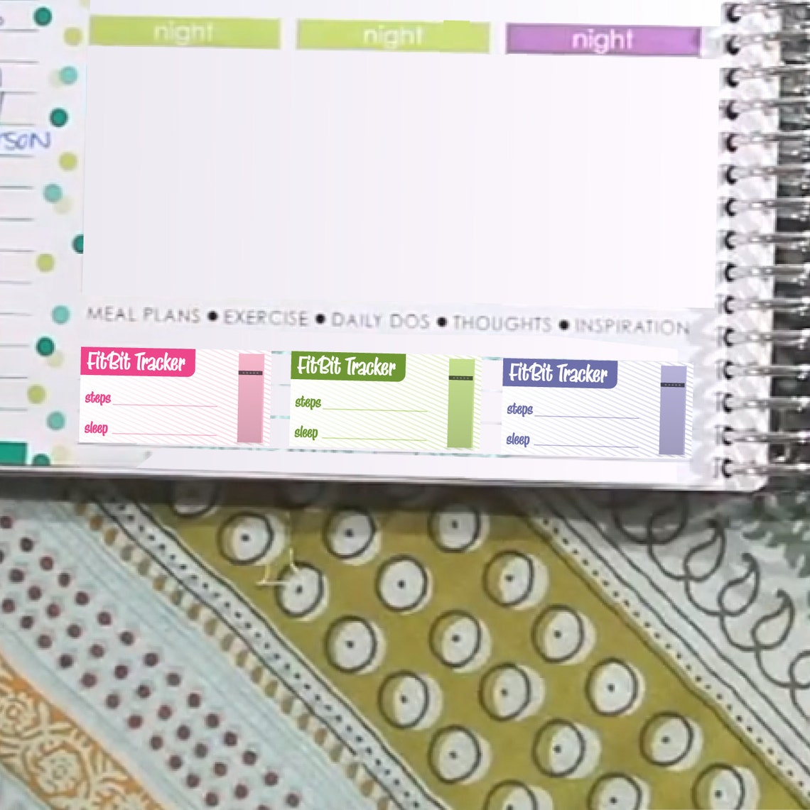 FitBit Tracker Stickers Printable Rainbow Instant Download Etsy