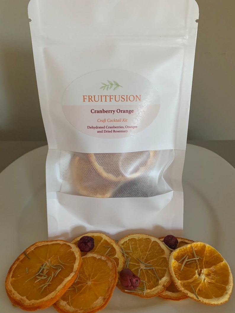 FRUITFUSION Cranberry Orange Rosemary Cosmo Craft Cocktail Kit Gift image 4