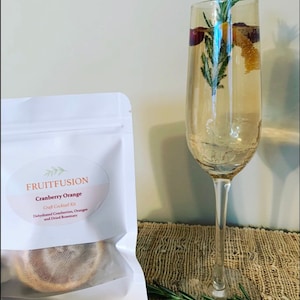 FRUITFUSION Cranberry Orange Rosemary Cosmo Craft Cocktail Kit Gift