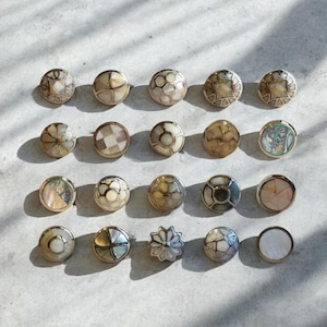 Mother of Pearl & Chrome Opulence Handle | Eastern Inspired Chrome and Ivory Cabinet Knob