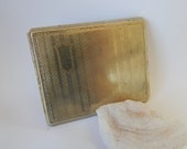 Silver Plated Deco Cigarette Case Engraved Brun-Mill Cc. Made in the U.S.A.