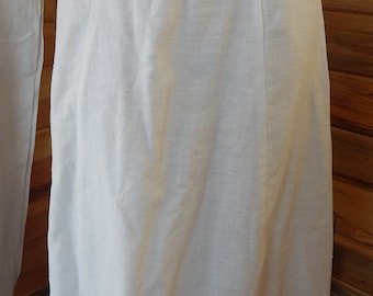 1920-25 Cotton Jersey Short Slip/ Crochet Trim/ 25 Inch Button Waist