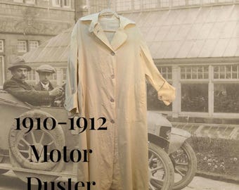 Women's Edwardian Motoring Duster/ 1905-10/Linen/ Lge. to XLge.