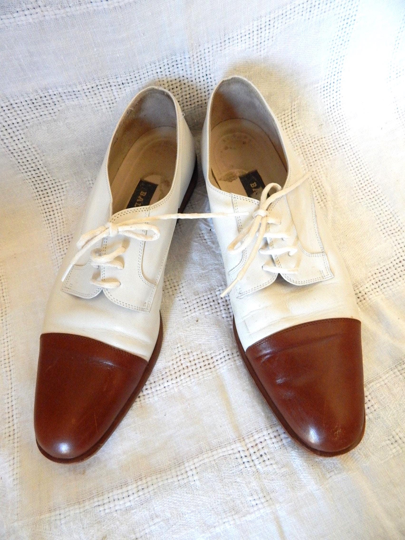 Mens Vintage Two Tone Shoes - Etsy