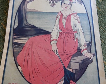 1917 La Mode Gratique/ Moda y Hogar/ Vintage French Ephemera - VENTA