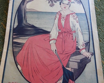 1917 La Mode Gratique/ Fashion & Home/ Vintage French Ephemera - SALE