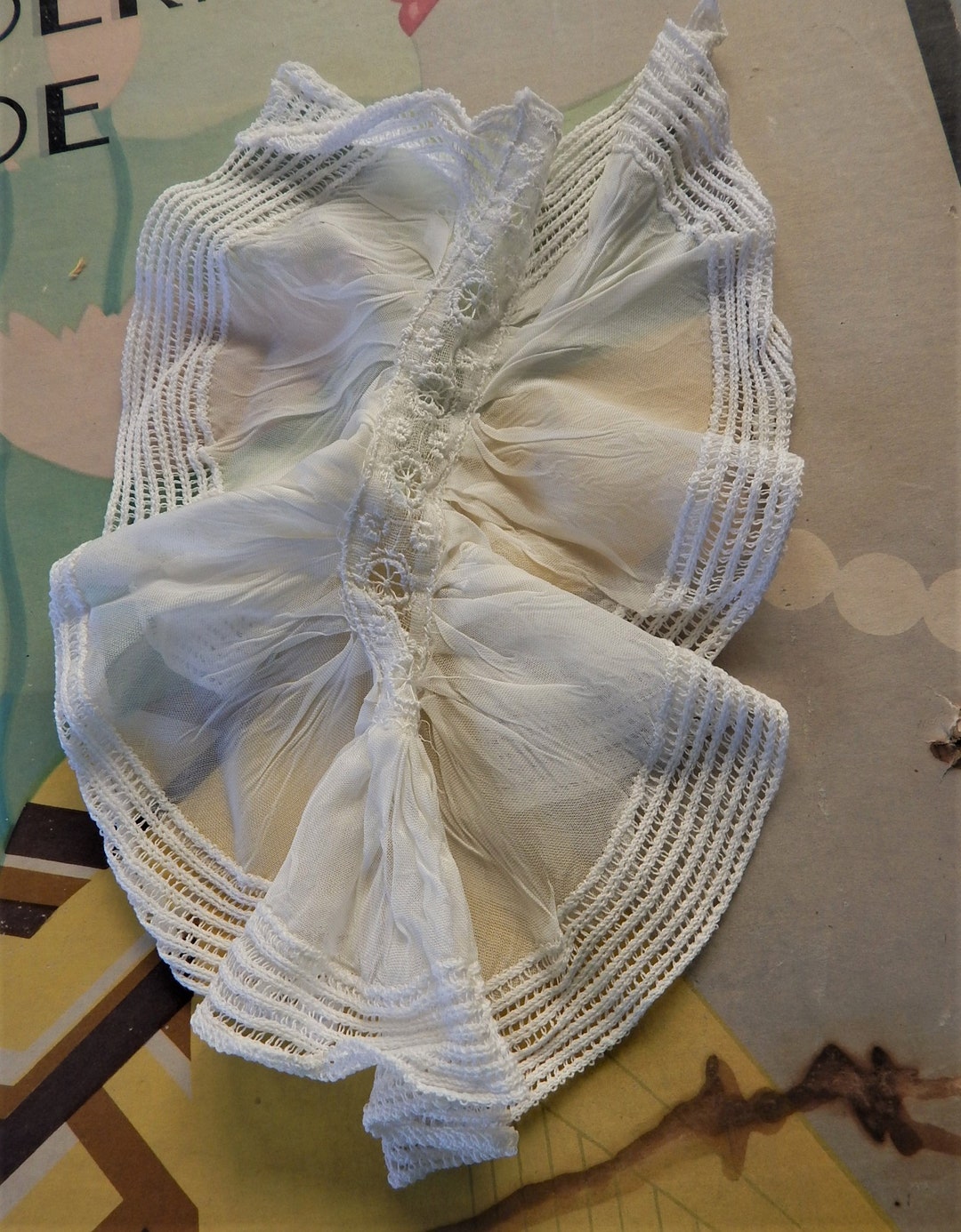 Ladies Fancy White Jabot/ Victorian Collars/ Tulle and Lace Etsy