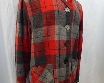 Women's Original Wool Plaid Jacket/ Pendleton Style