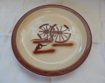 Original Broken Wagon Wheel Tepco Restaurant Plate - 7 1/4"