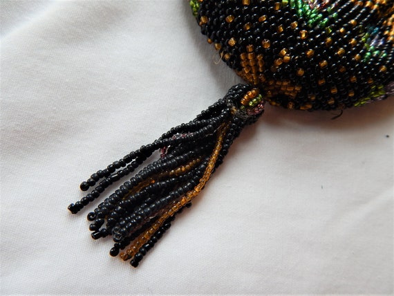 Early Nineteenth Century Small Beaded Bag/ Drawst… - image 4