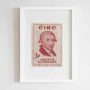 Arthur Guinness Irland - Vintage Stempel Kunst - Ästhetische Wandkunst - Vintage Stempel Wandposter - Vintage Poster Druck