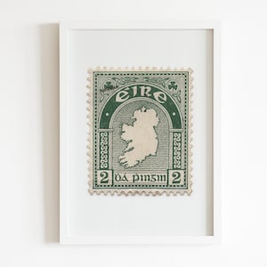 Irland Irland - Vintage Stempel Kunst - Ästhetische Wandkunst - Vintage Stempel Wandposter - Vintage Poster Druck