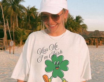Kiss Me I'm Irish T-Shirt, St. Patrick's Day Shamrock Tee