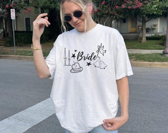 Bride T-Shirt, Bachelorette Party Wedding Squad Tee