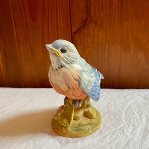 Vintage Andrea by Sadek Bluebird Figurine Japan Porcelain Hand Painted 6350