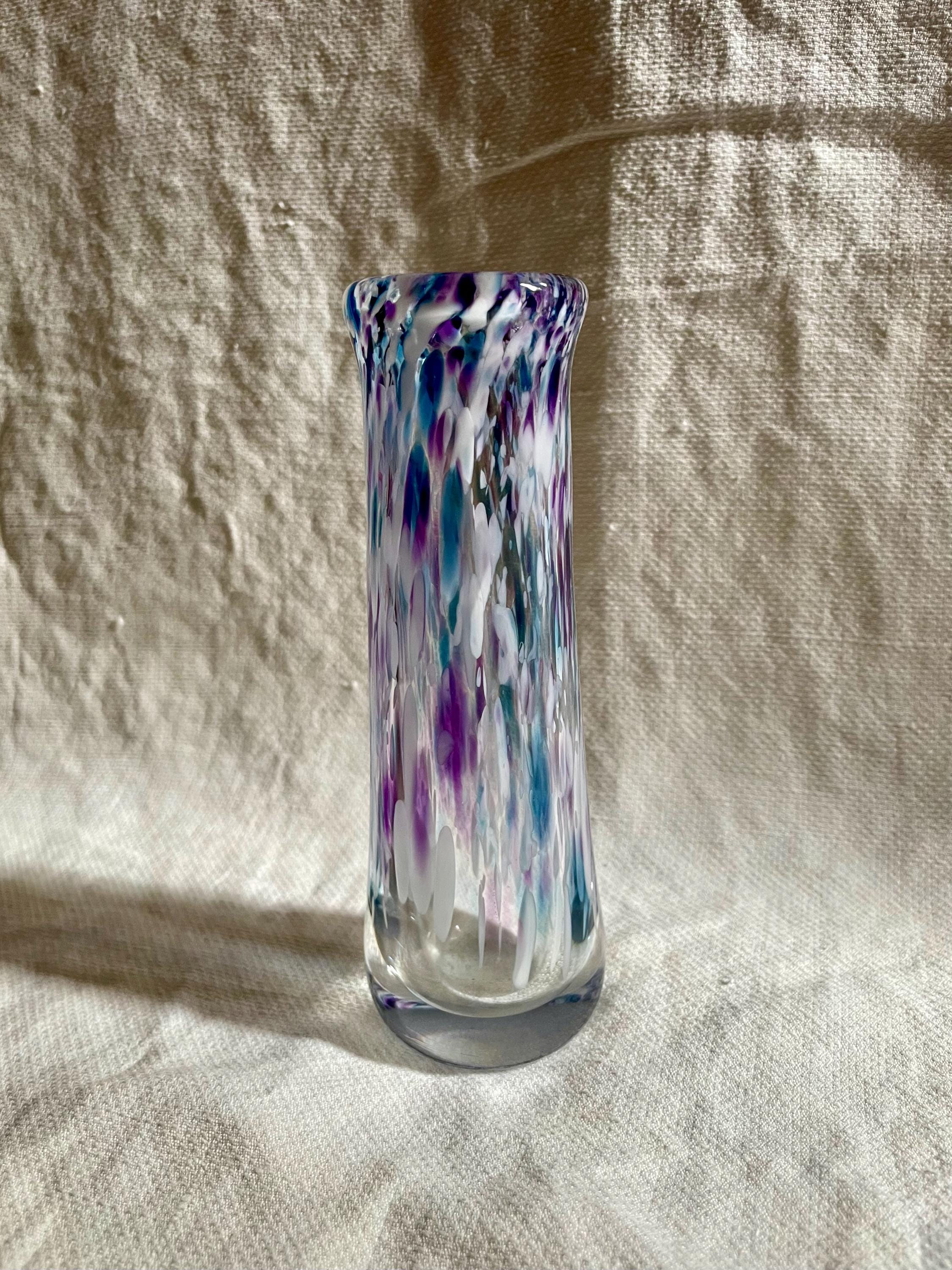 Murano Glass Purple Vase - Etsy
