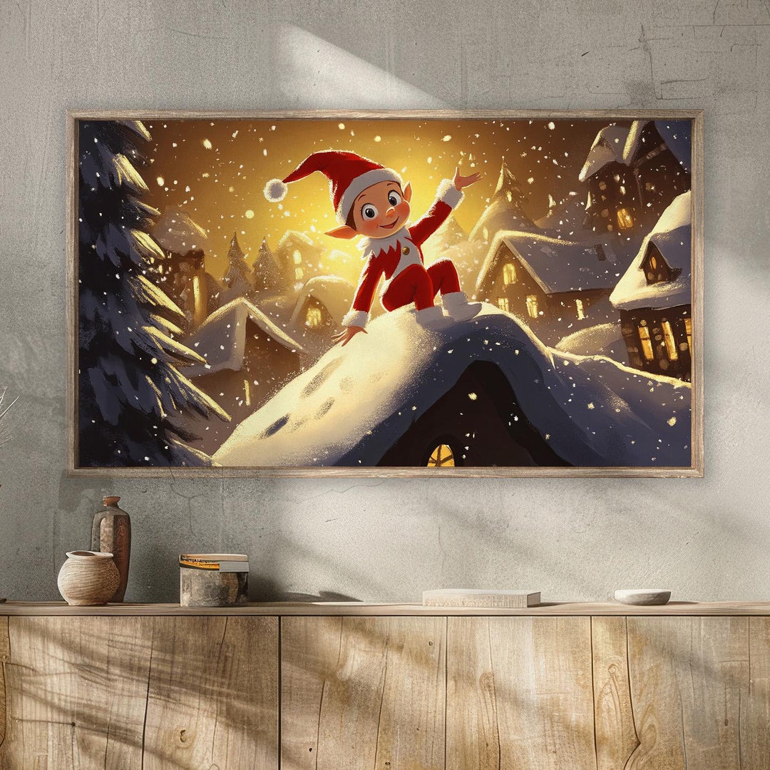 Elf on the Shelf Frame Tv Art for Samsung Television Background ...