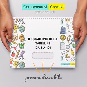 Quaderno delle Tabelline da 1 a 100 – Strumento Educativo per Alunni BES e DSA