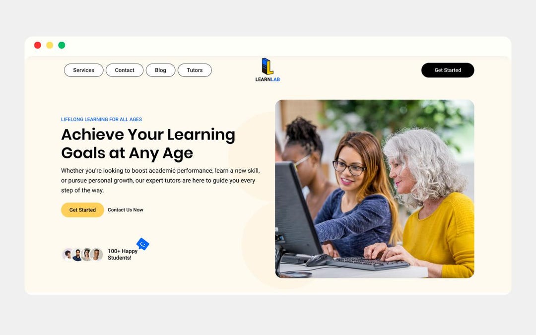 Learnlab (wix Studio Tutor/education Template) - Etsy