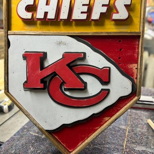 CUSTOM - Team 3D Holzschild - Kunden Teamwahl