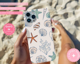 La Dolce Vita, linda funda de teléfono de verano italiano, funda de teléfono collage y2k, concha de playa de verano, funda de iPhone, samsung galaxy