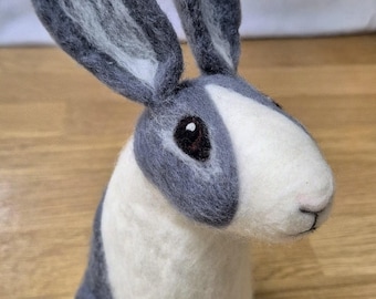 Hand made, needle felted bunny
