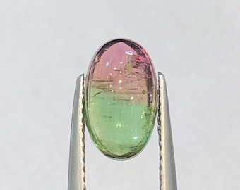 2.10 Ct’s , Natural WaterMelon Tourmaline , Natural Bio Color TourMaline Cabochon , Oval Cab Toirmaline , Rare Gems , Gemstone For Jewellery