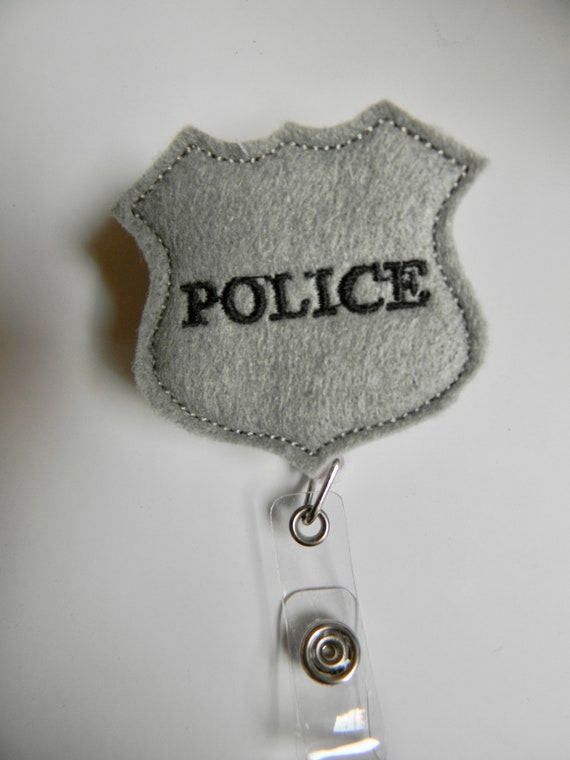 Police Badge Reel - Felt Badge Reel - ID Badge Reel - Retractable Badge  Reel - Retractable ID Reel - Nurse Gift